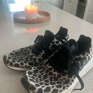 adidas Black and White Athletic Shoes